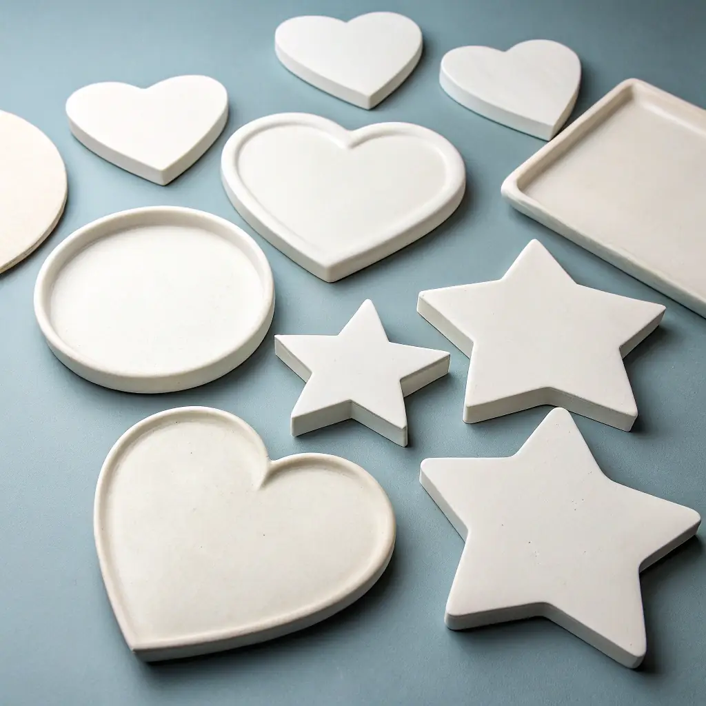 Colored Acrylic Heart Shapes