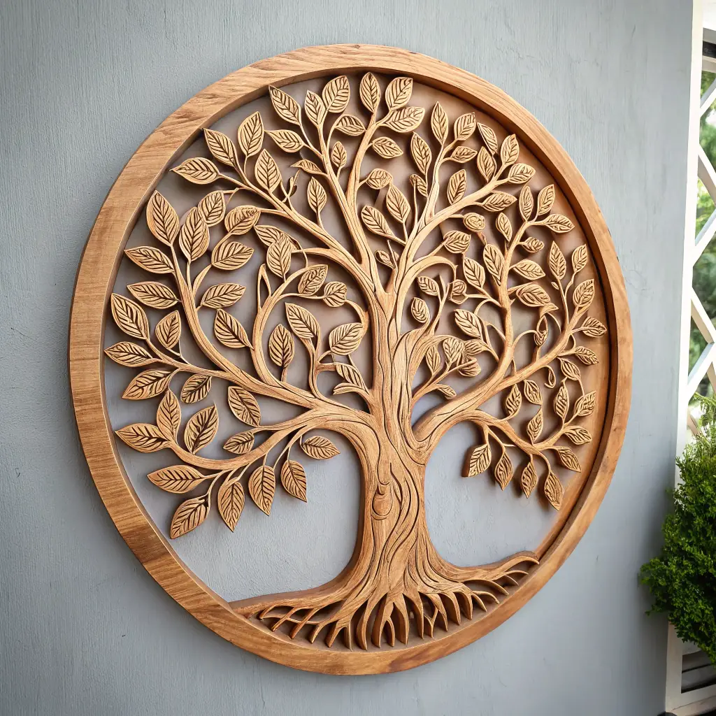 Wooden Tree Wall Art